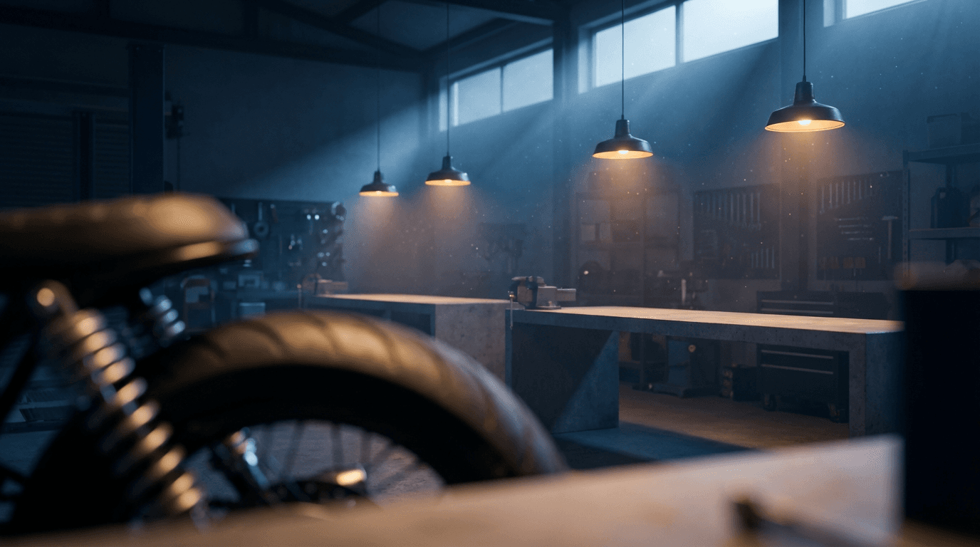 Precision Auto Tech mobile service van at customer shop